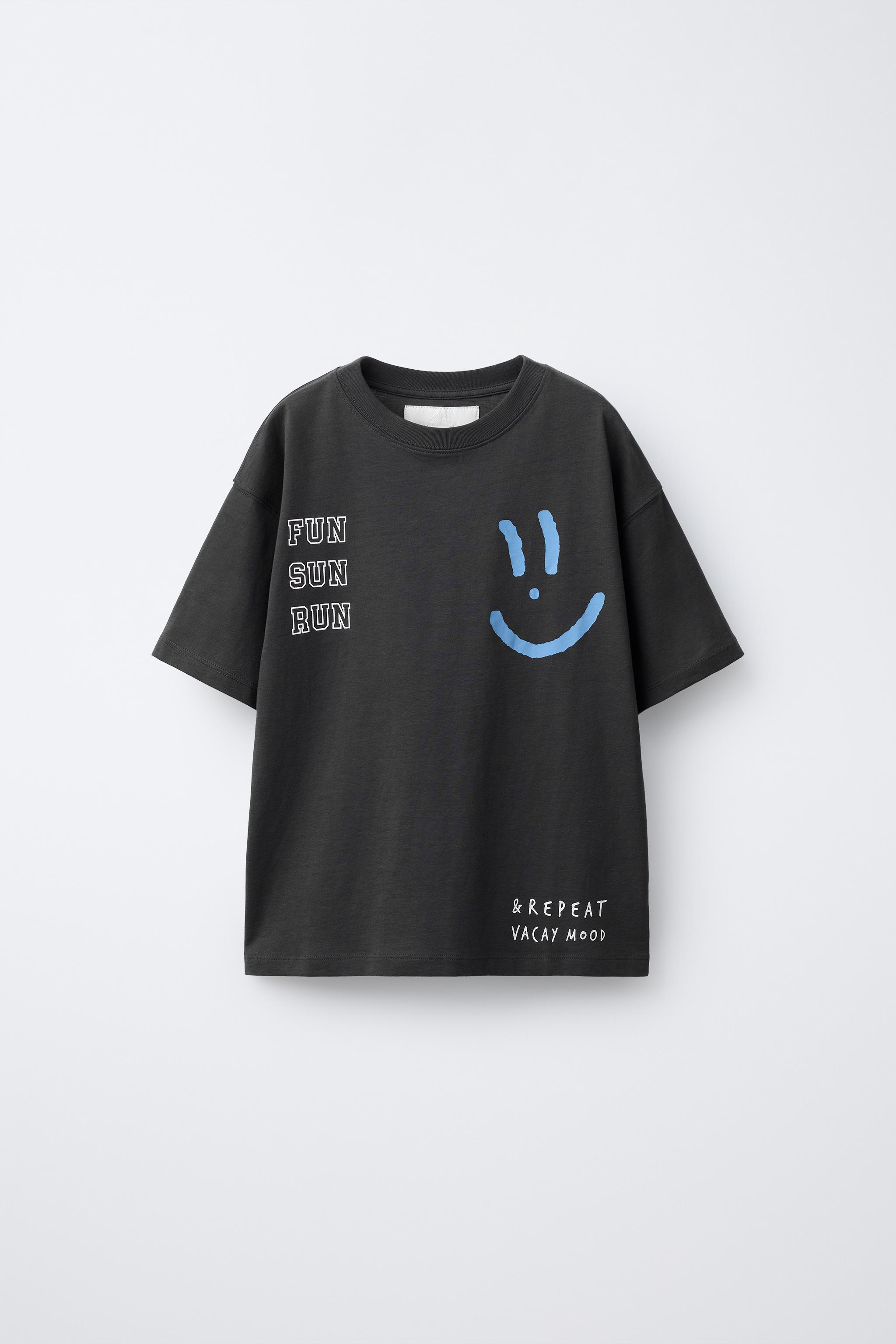 PRINTED T-SHIRT - Oyster-white | ZARA South Africa