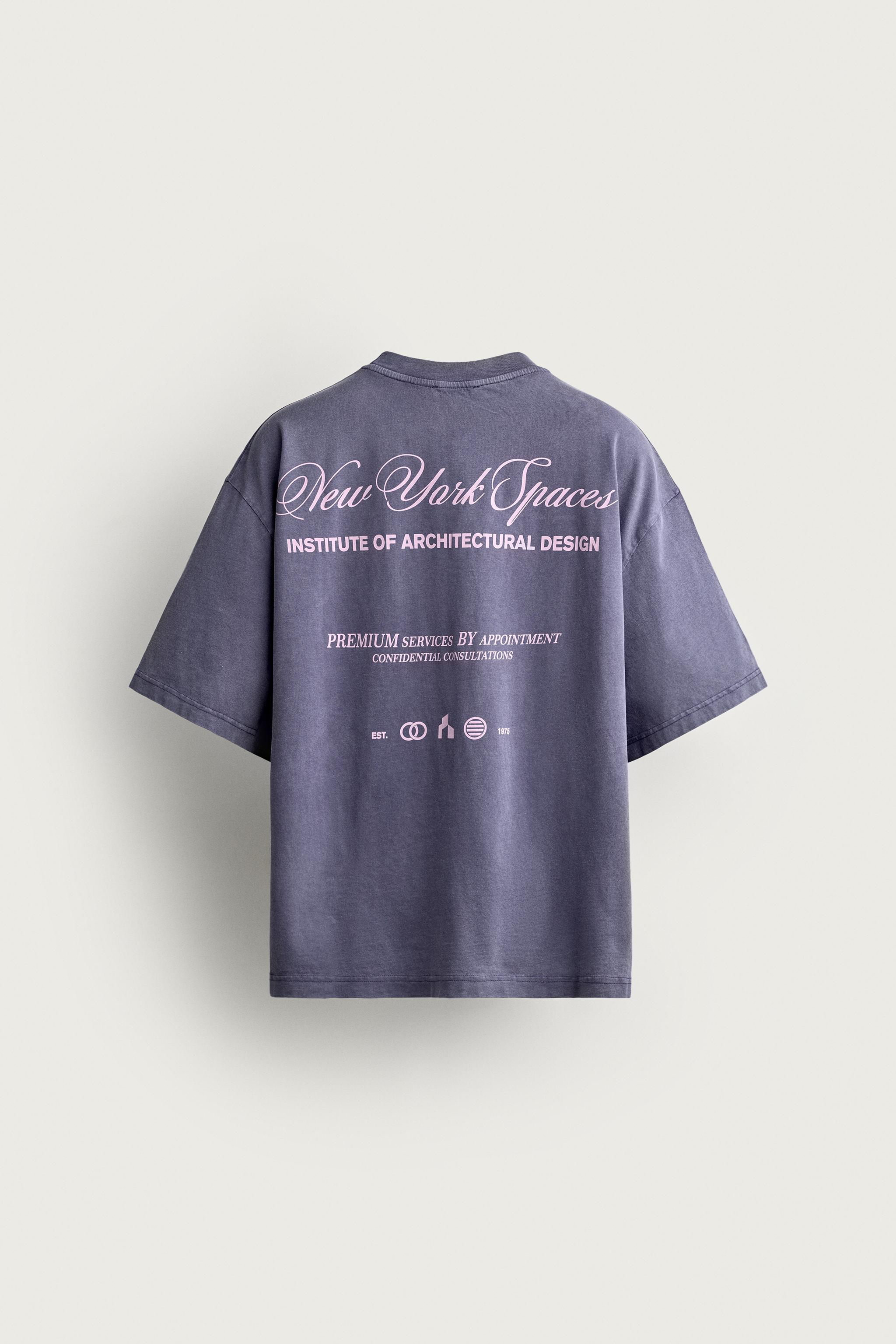 WASHED GRAPHIC T-SHIRT — Purple