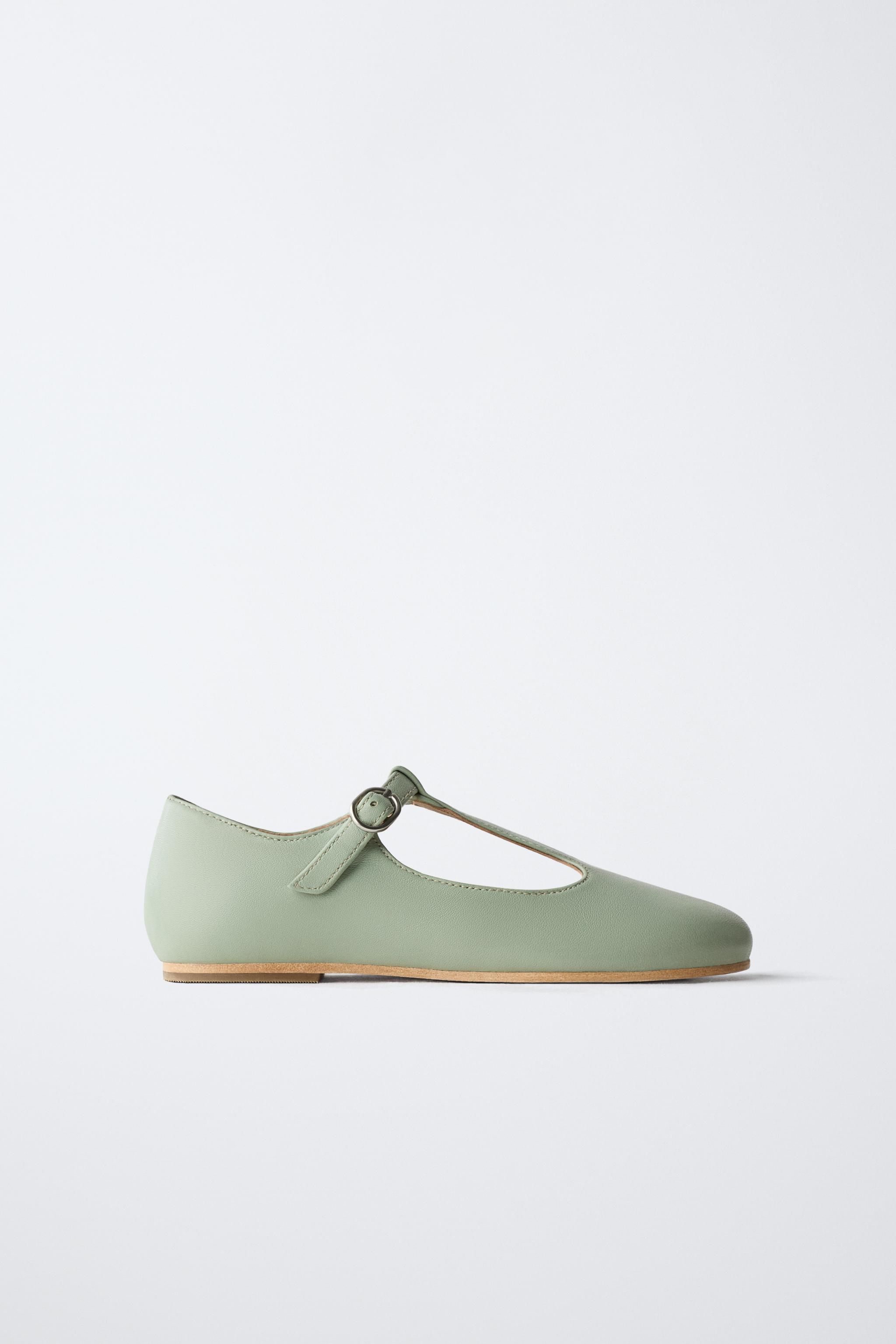 LIMITED EDITION T-STRAP LEATHER BALLET FLATS