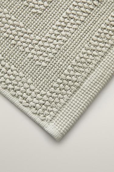 COTTON BATH MAT — Blue / Green 2