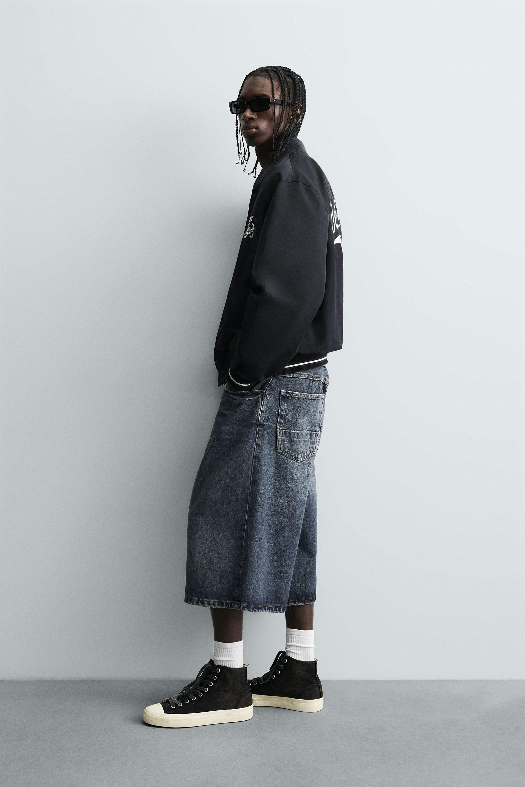 CONTRAST EMBROIDERED BOMBER JACKET