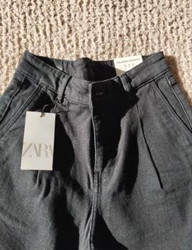PLEATED DENIM TROUSERS - Image 3