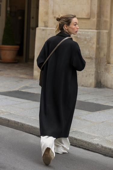 SOFT OVERSIZED COAT - Black by Zara - Image 2