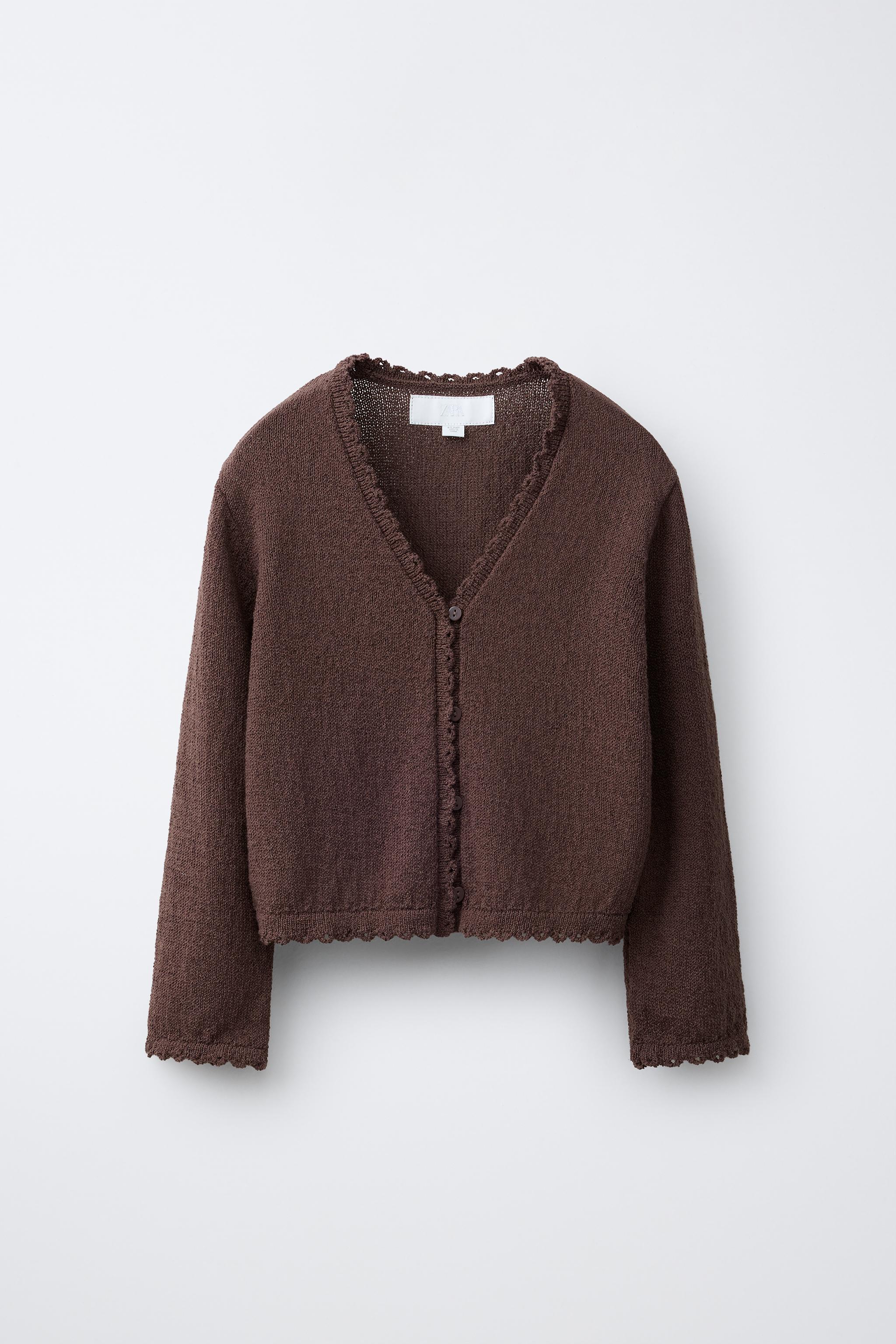 Трикотажная куртка с волнистым трикотажом