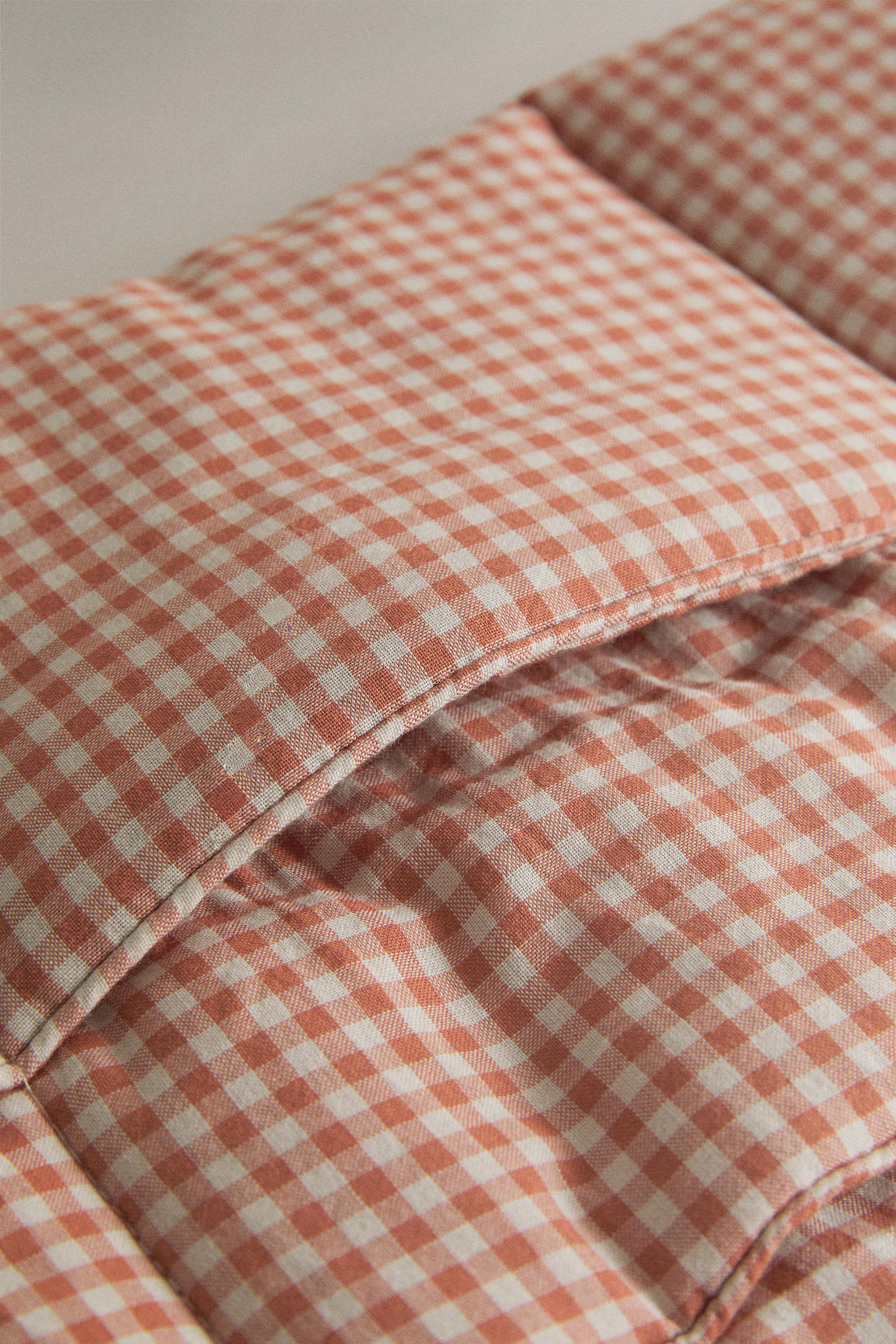 Zara COTTON GINGHAM BABY CRIB ORGANIZER — фото 3
