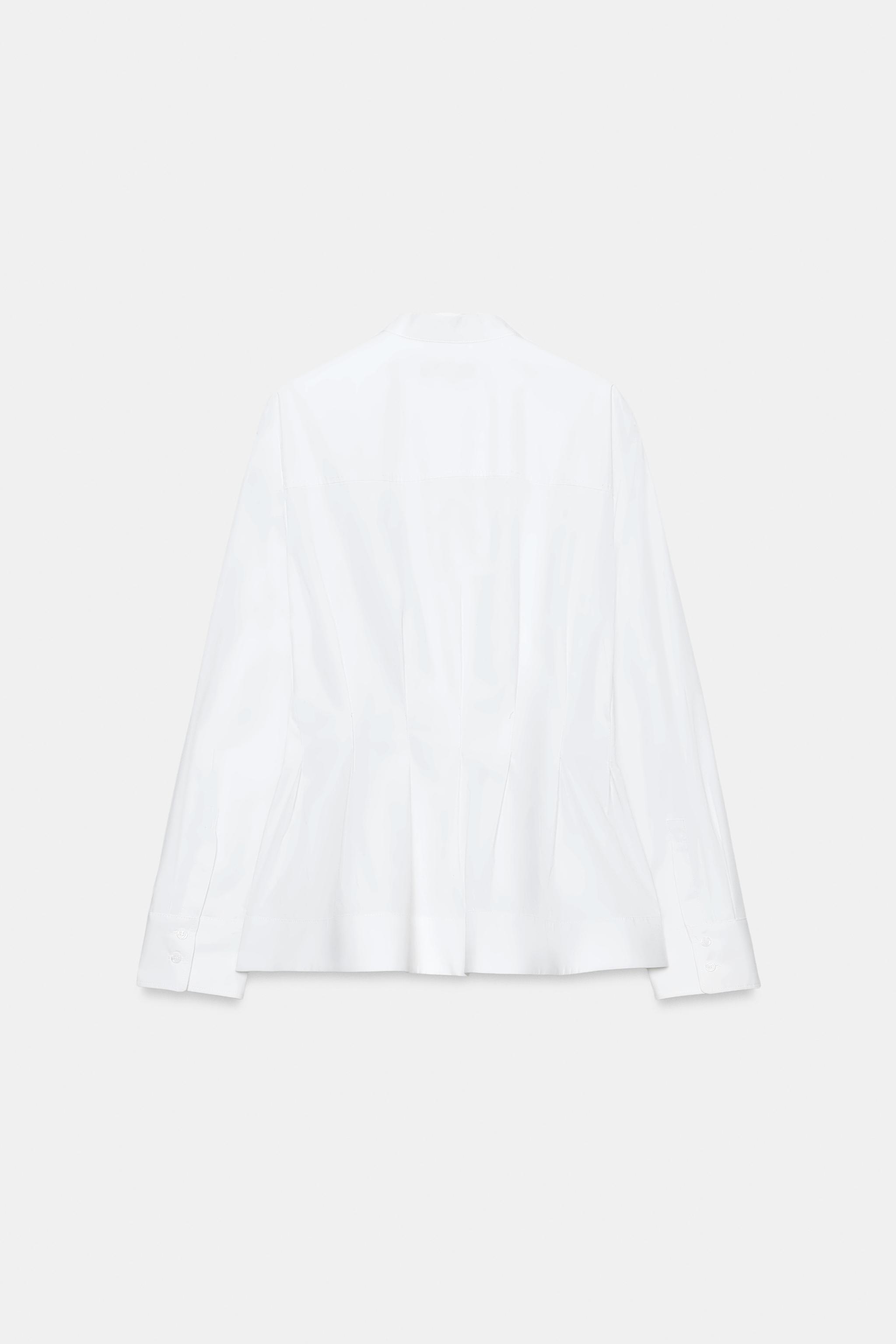 Zara ZW COLLECTION PİLİLİ GÖMLEK görsel 5