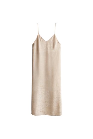 JACQUARD NIGHTDRESS - Grey / Tan by Zara