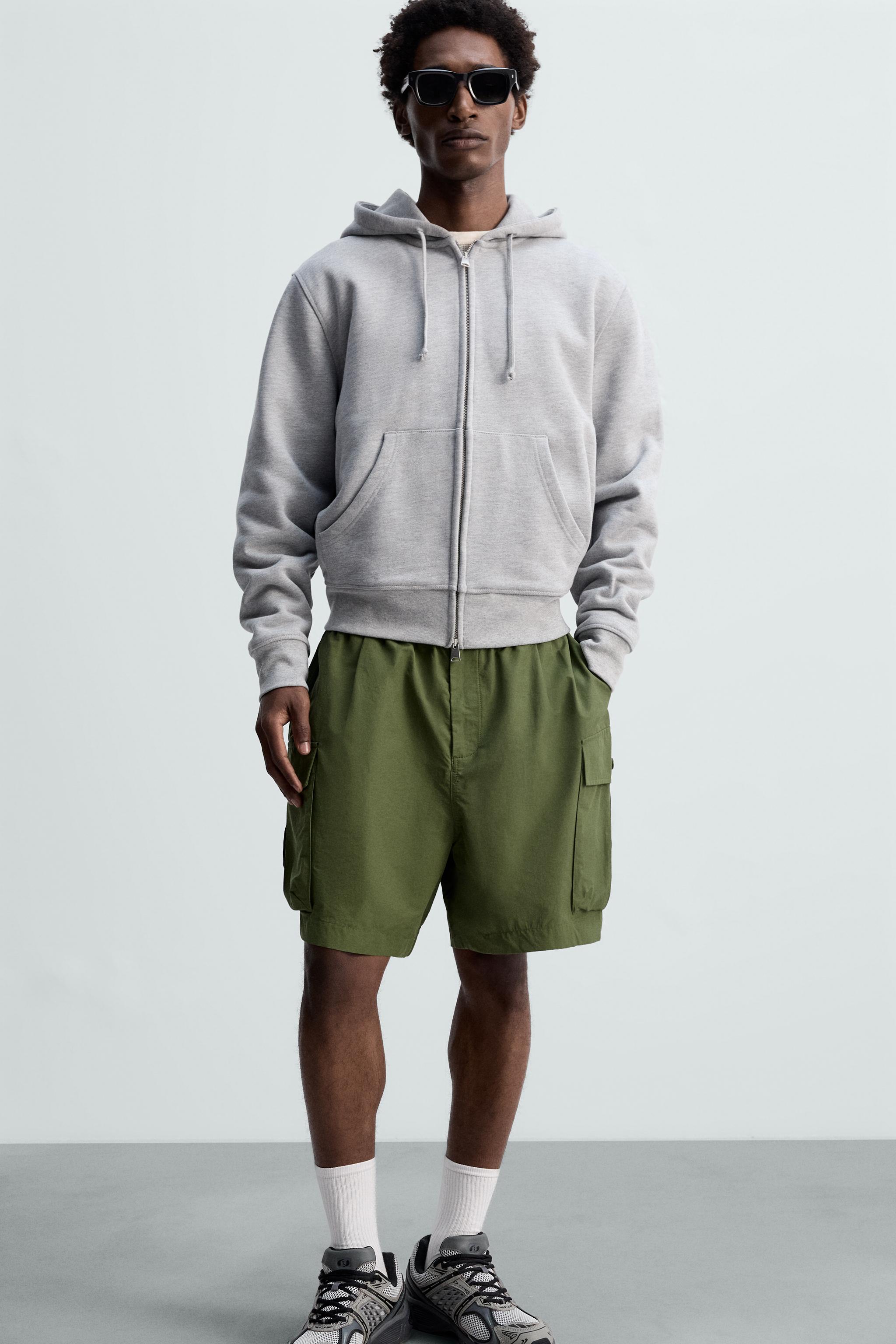 BERMUDA CARGO TÉCNICA - Verde-oliva | ZARA Brasil