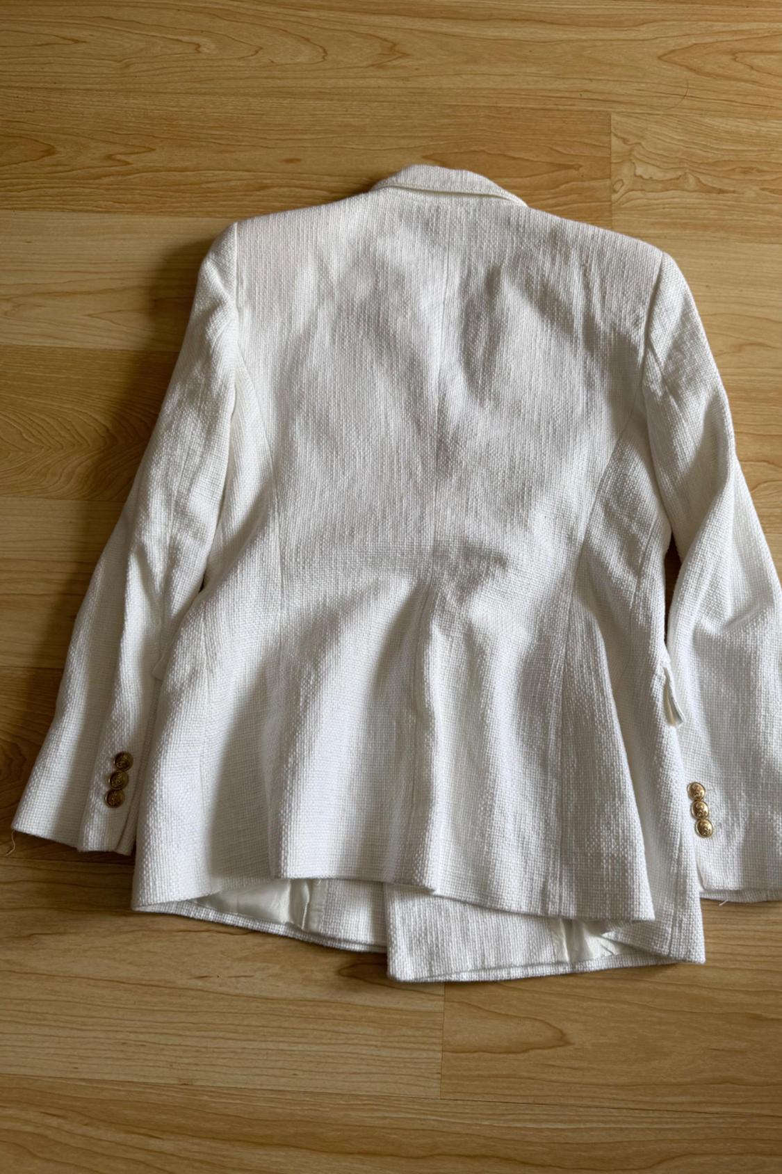 TEXTURED FITTED BLAZER - Image 2