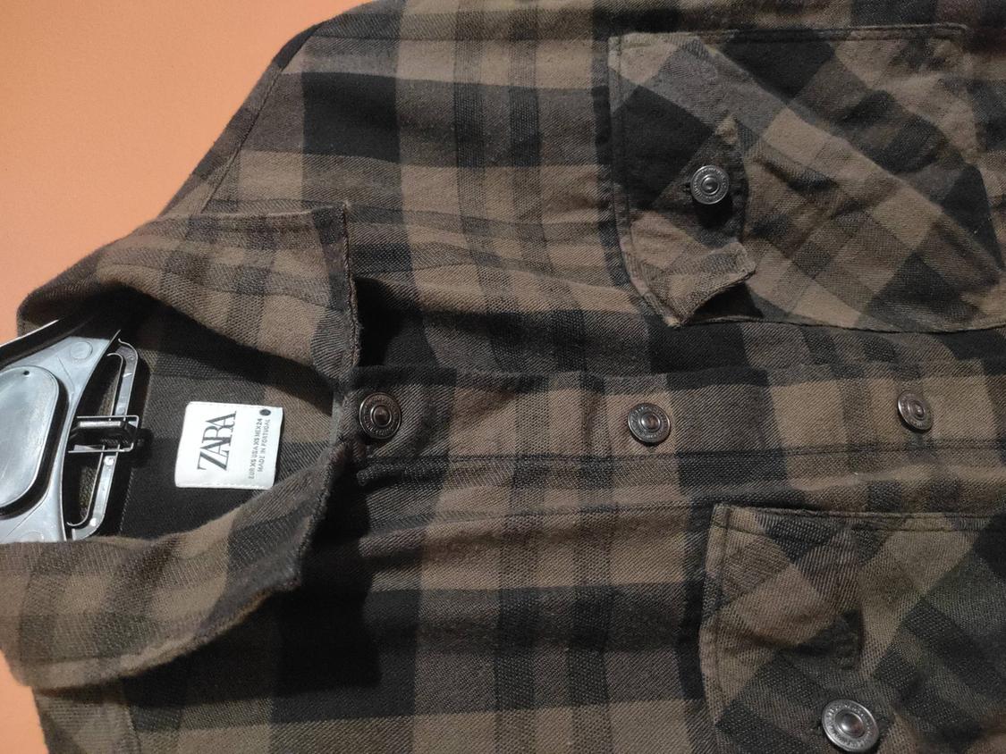 CROPPED CHECK SHIRT - Image 3