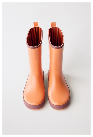 COLOUR BLOCK WELLIES - Orange by Zara