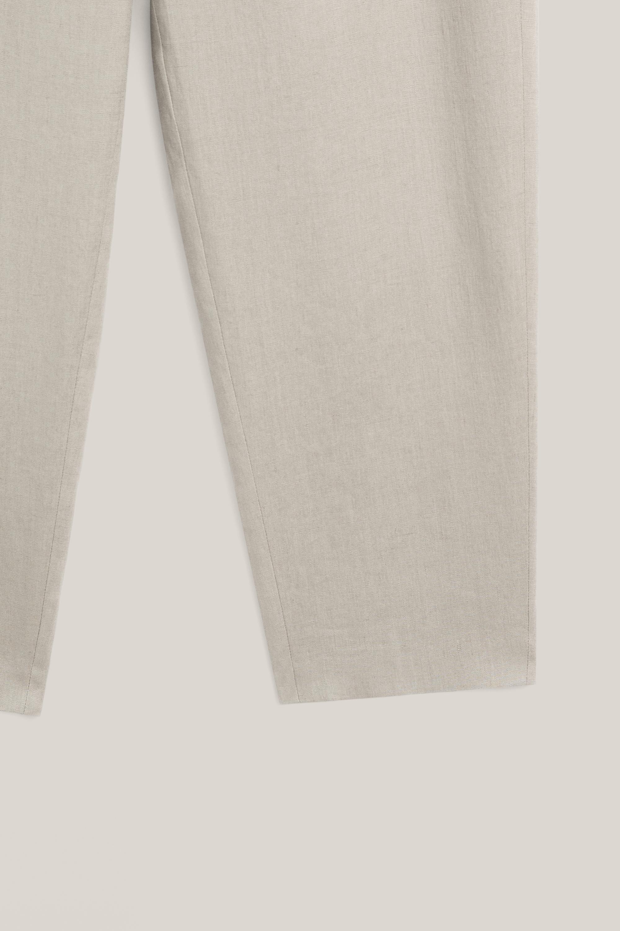 Linen suit trousers with waist detail - LIMITED EDITION