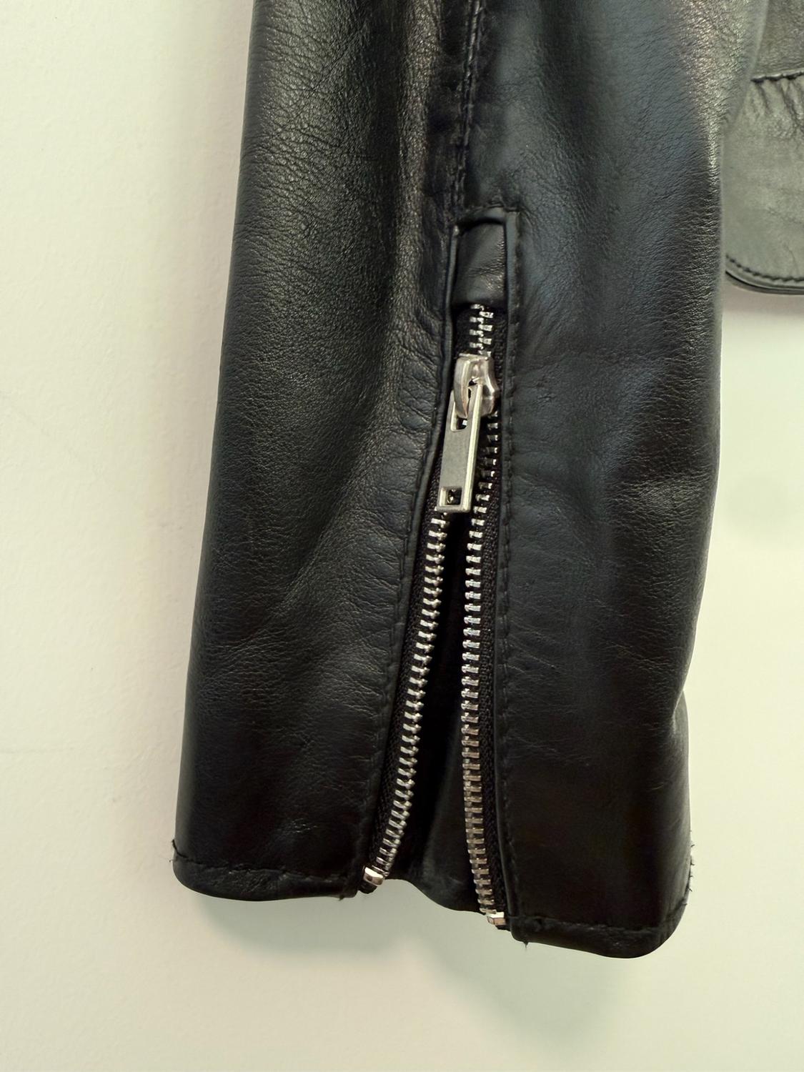 LEATHER BOXY FIT JACKET - Image 2
