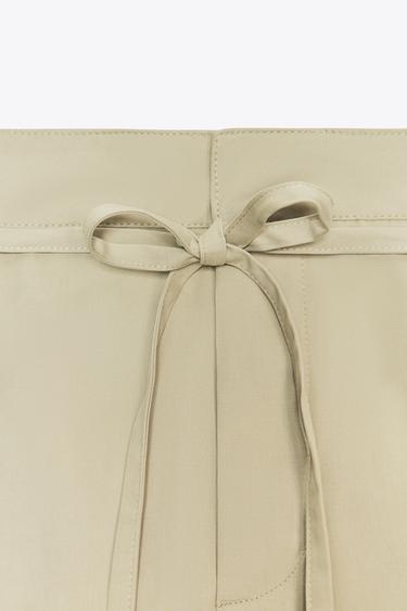 CARGO CULOTTES - Light khaki by Zara - Image 7