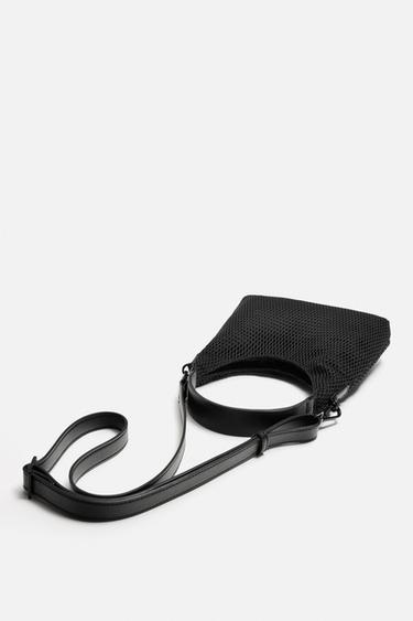 MESH CROSSBODY BAG - Black by Zara - Image 3