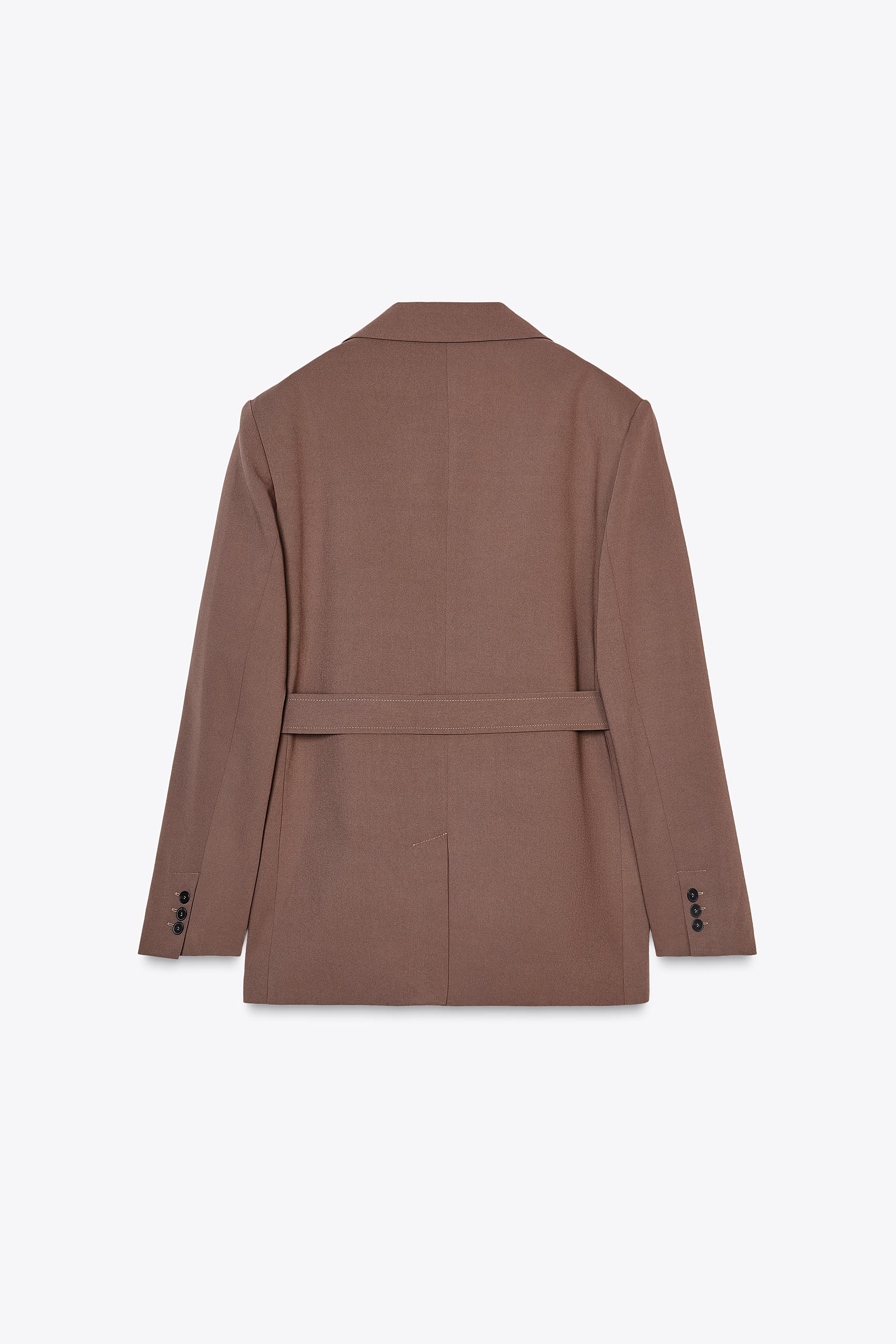 リボンベルトブレザー - ライトミンク | ZARA Japan / 日本
