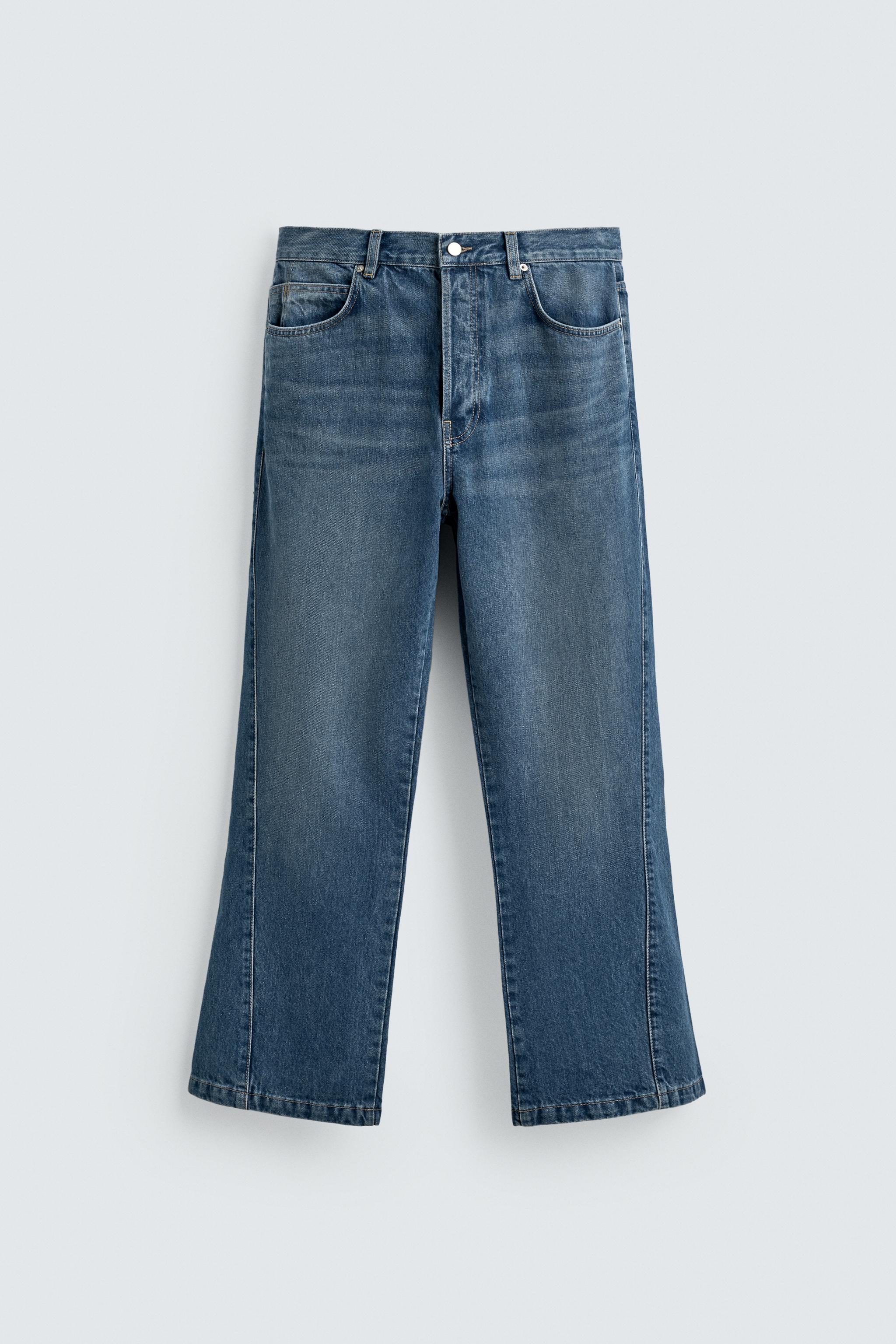 RELAXED BELL BOTTOM JEANS LIMITED EDITION - Blue | ZARA