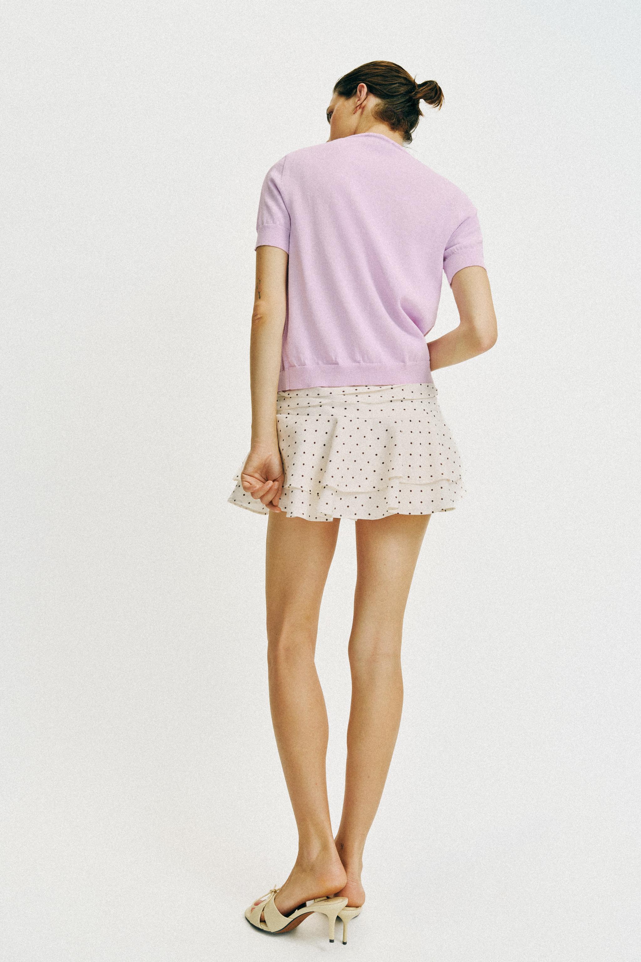 RUFFLED POLKA DOT SKORT