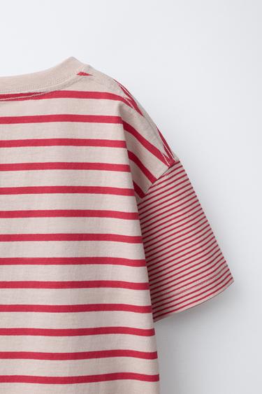 ФУТБОЛКА В ПОЛОСКУ — Красная полоска от Zara