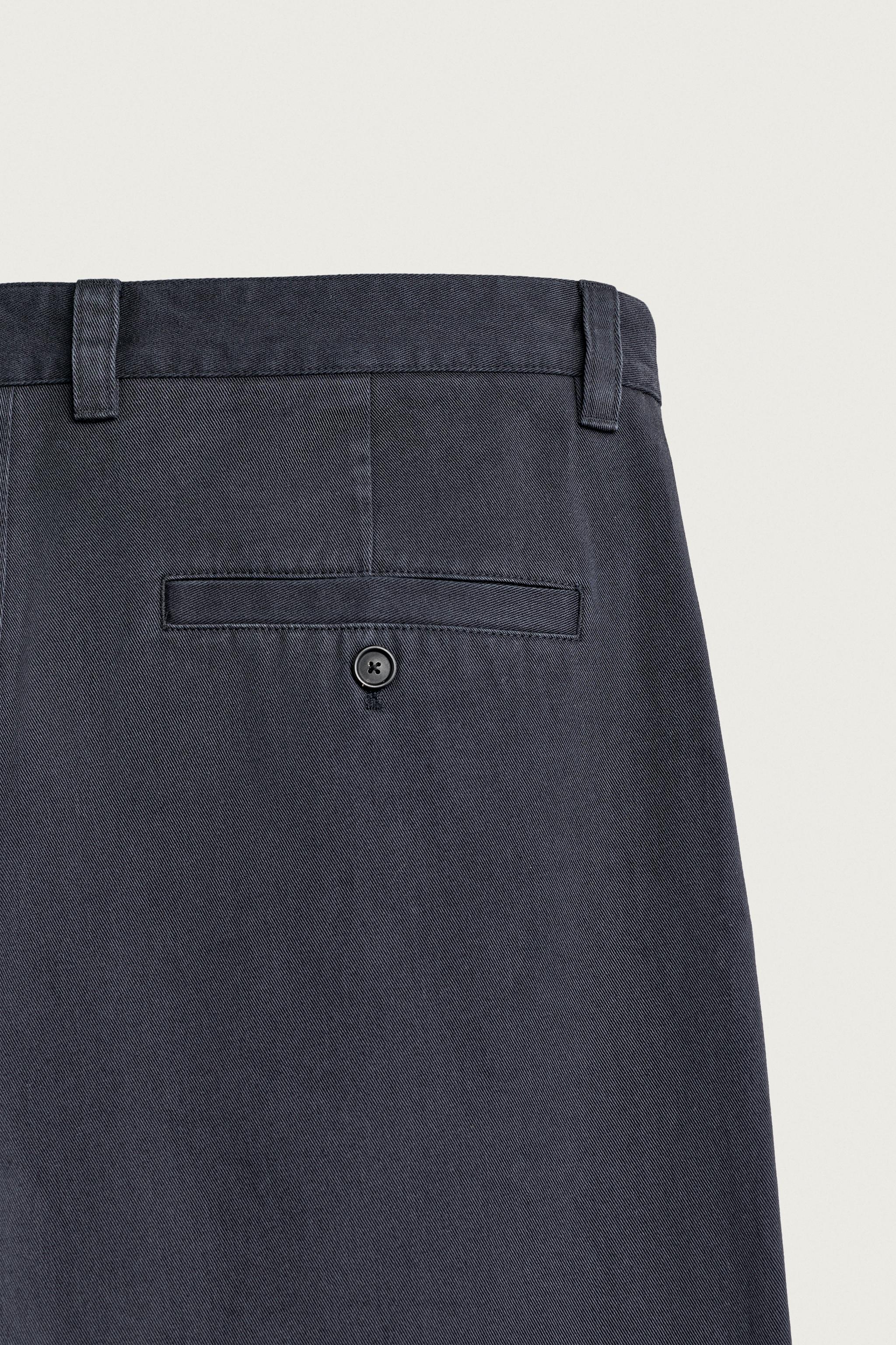 Мужские брюки Zara AARON LEVINE X ZARA REGULAR FIT CHINOS — фото 8
