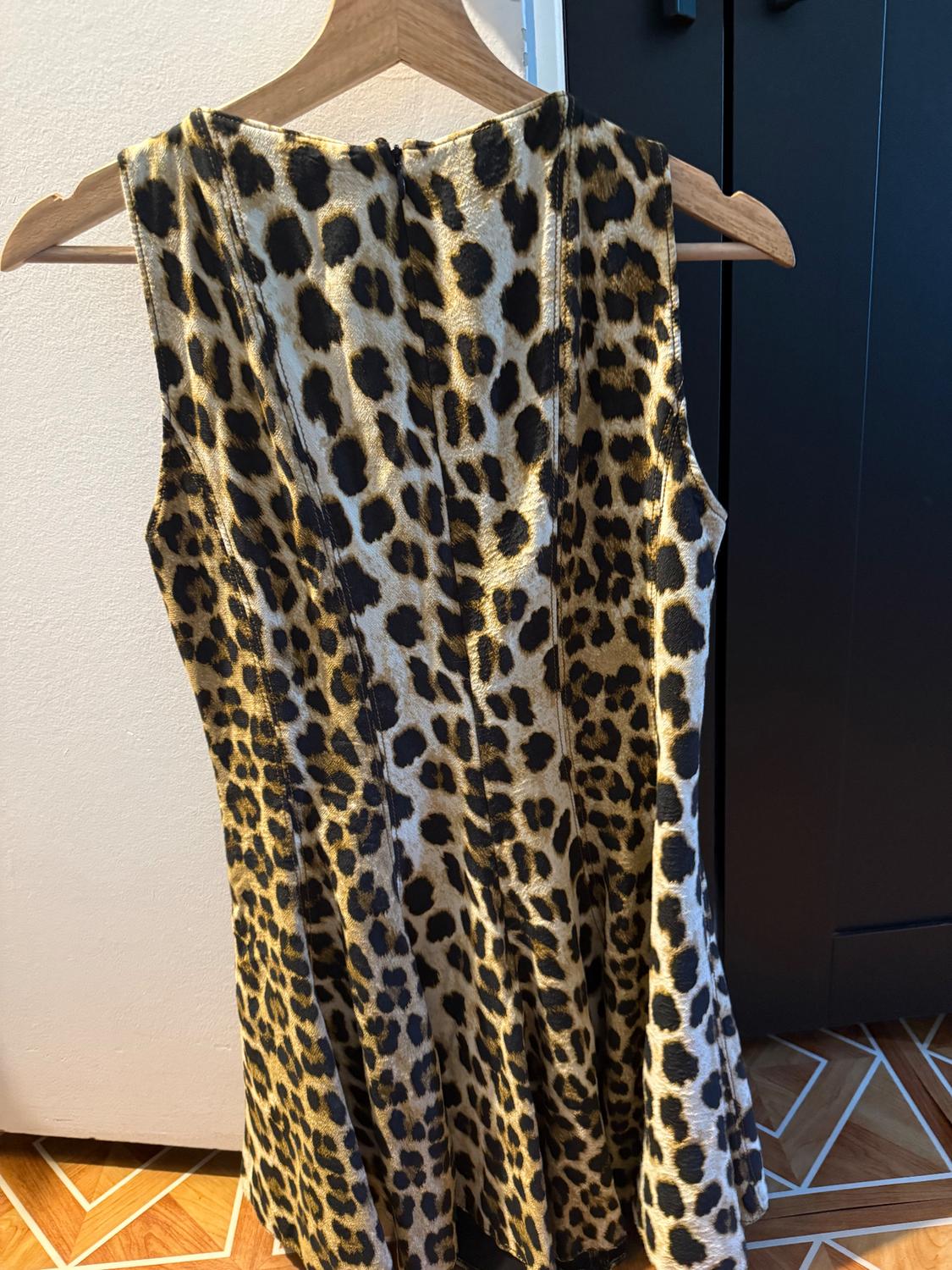 ANIMAL PRINT GODET DRESS ZW COLLECTION - Image 3