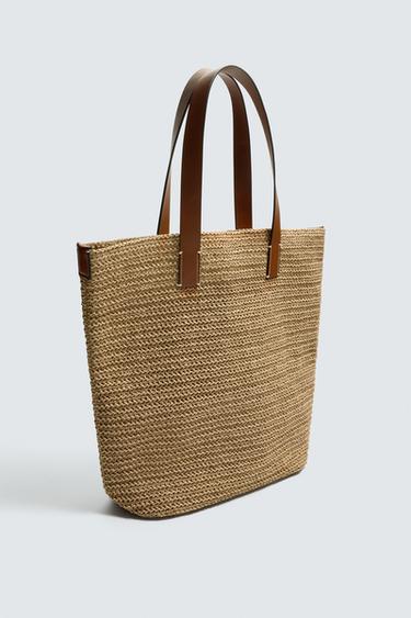 SAC SHOPPER TRESSÉ - Blanc écru de Zara - Image 3