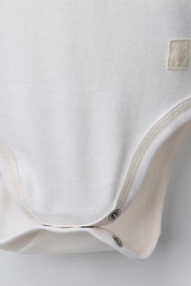 Zara FIVE-PACK SHORT SLEEVE BODYSUITS WITH LABEL - Orange