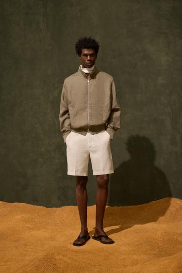 BERMUDA 100% LINO - Sabbia di Zara