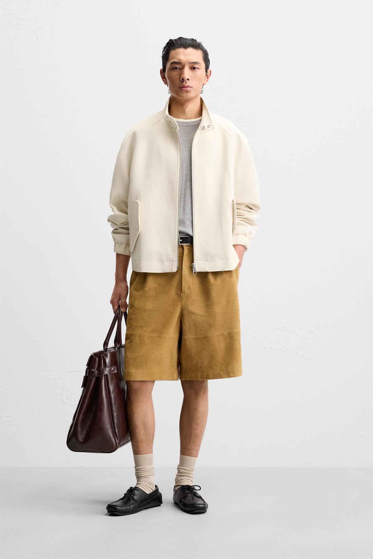 COTTON TEXTURED JACKET - Ecru by Zara