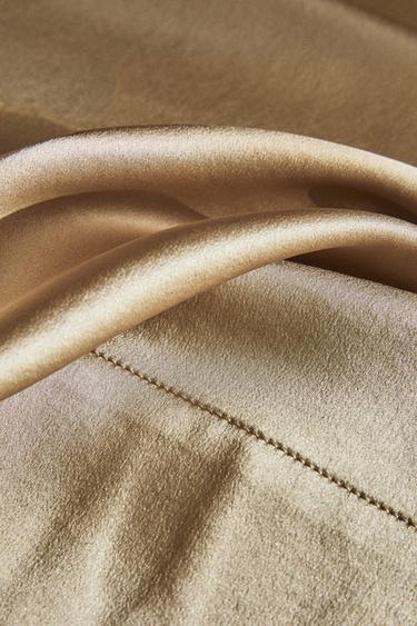 100% MULBERRY SILK FLAT SHEET - Gold by Zara - Image 6