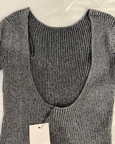 OPEN BACK METALLIC THREAD TOP - Image 6