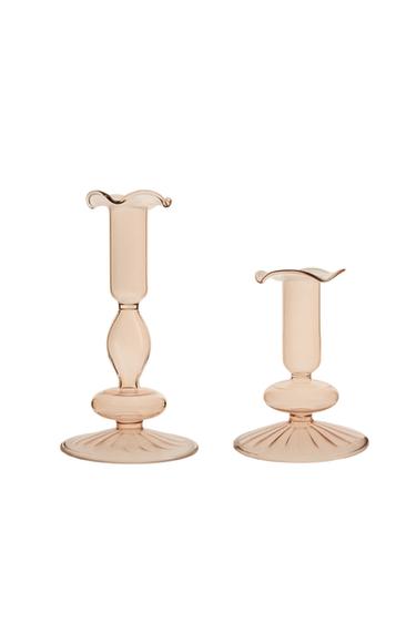 BOROSILICATE CANDELABRA - Pink by Zara