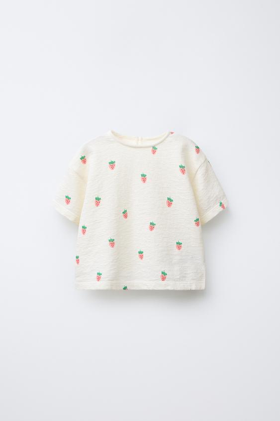 STRAWBERRY PRINT T-SHIRT