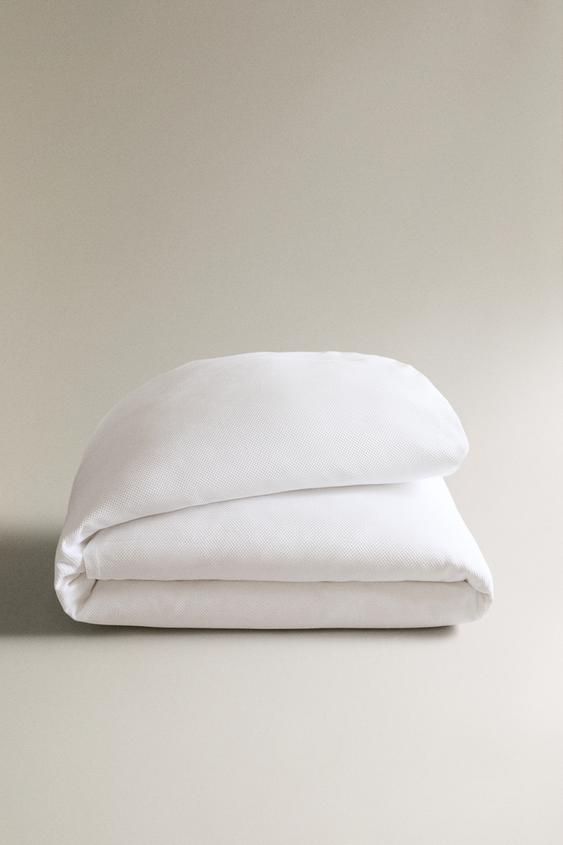 COLCHA DE ALGODÃO EM PIQUÊ - Branco da Zara - Imagem 0