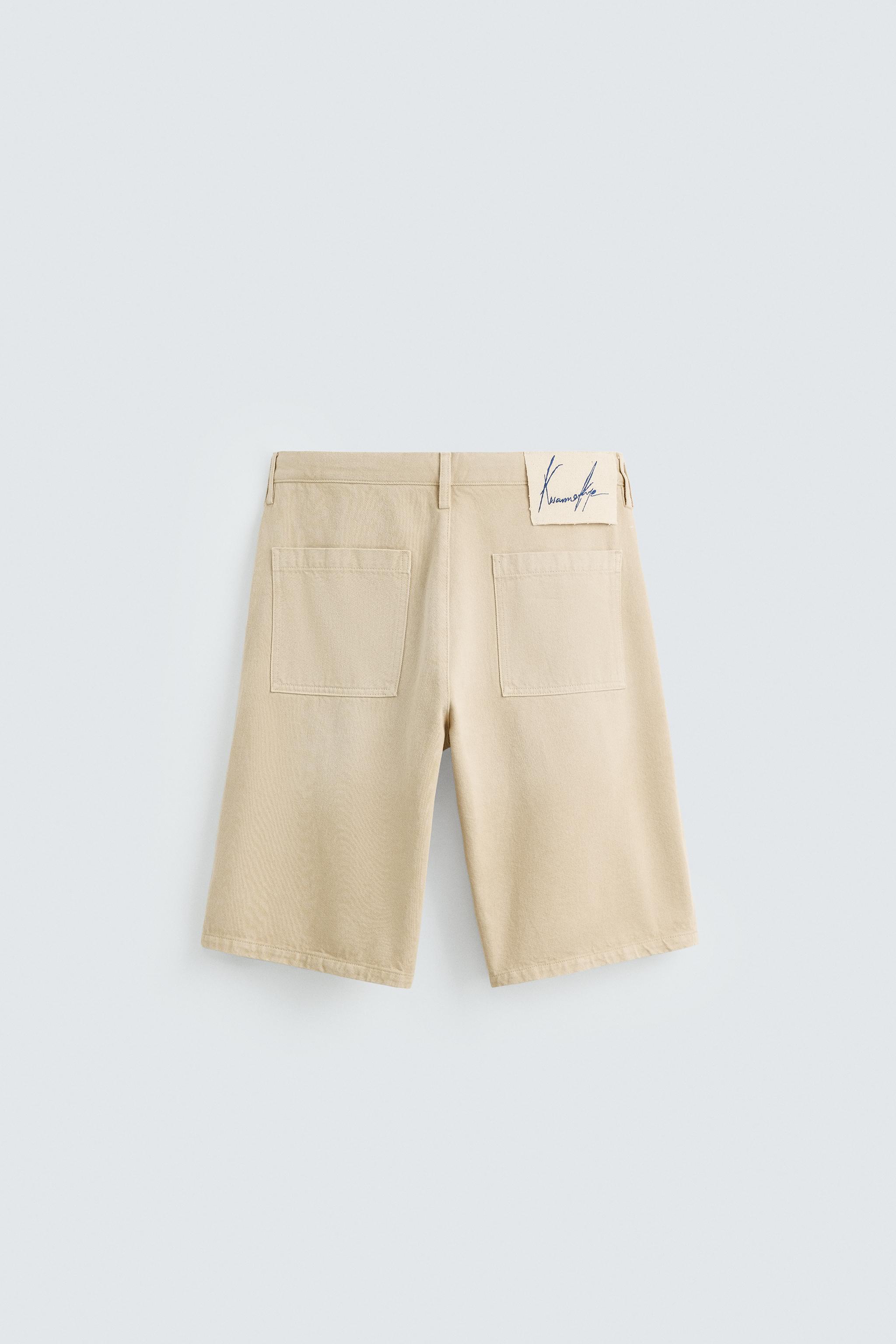 BAGGY FIT BERMUDA SHORTS © OTIS KWAME KYE QUAICOE - taupe