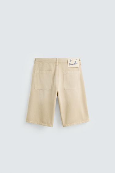 BAGGY FIT BERMUDA SHORTS © OTIS KWAME KYE QUAICOE - camel by Zara - Image 7