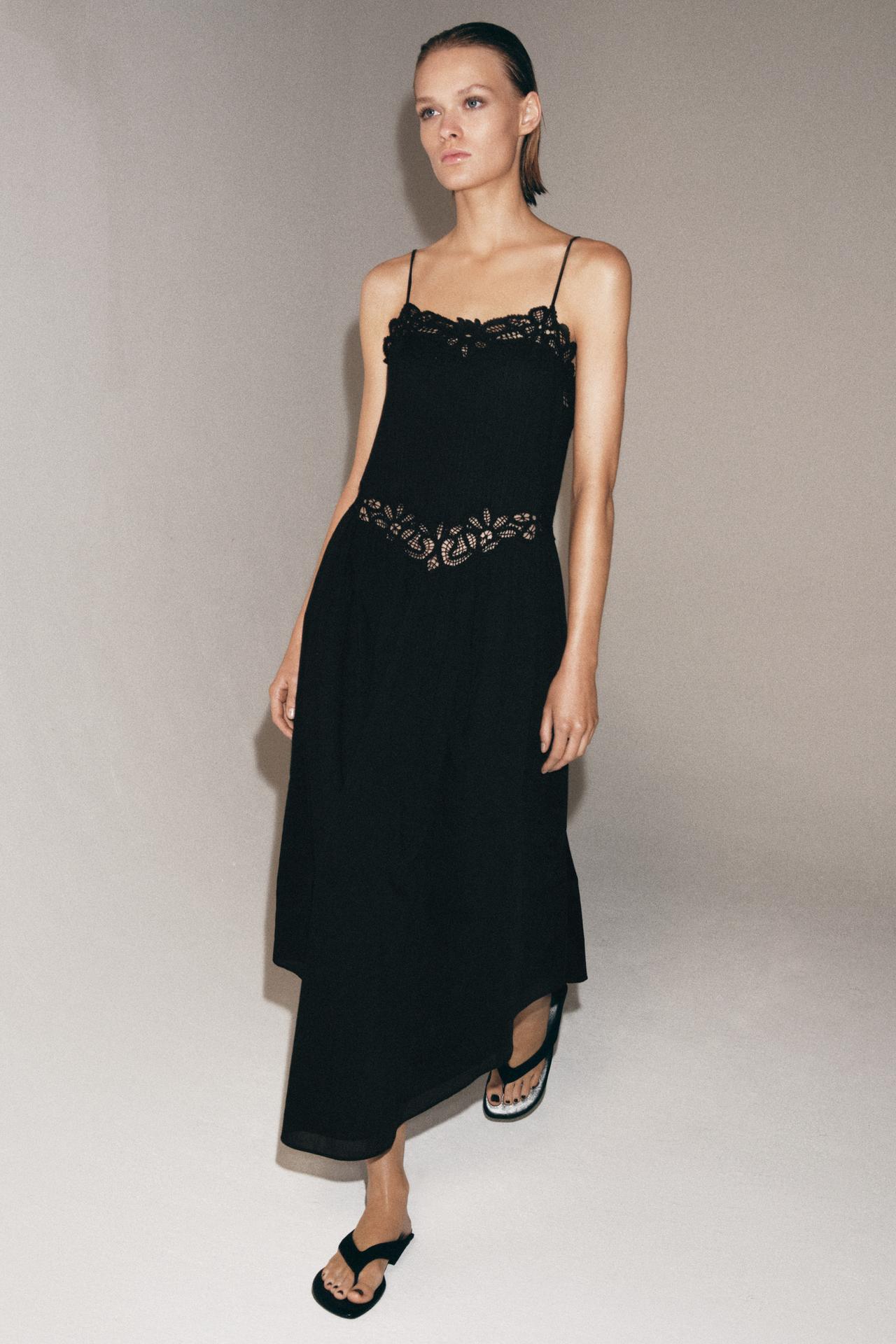 ZARA ZW COLLECTION LACE MIDI DRESS