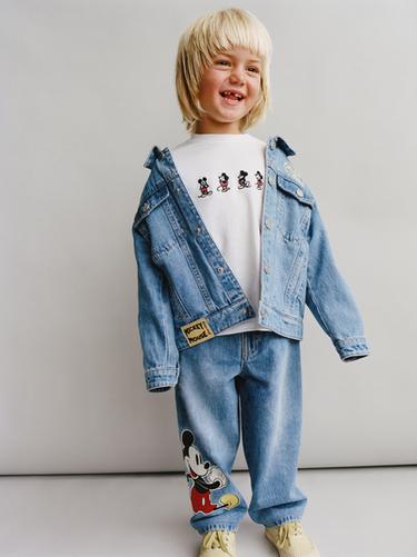 تيشرت بتطريز ميكي ماوس © DISNEY - أبيض الخاص بـ Zara