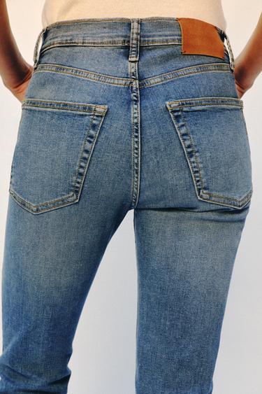 ZW COLLECTION MID-WAIST BOOTCUT JEANS - Blue by Zara - Image 4