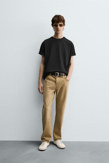 Zara CROQUETAS TEXT T-SHIRT - Black