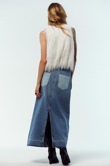FRINGED CROP TOP - Ecru by Zara - Image 4