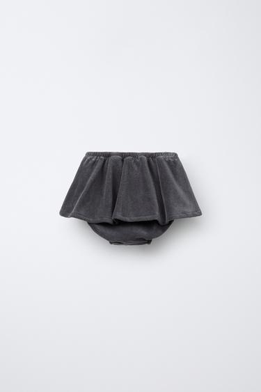 CORDUROY SKORT - Blue grey by Zara - Image 1