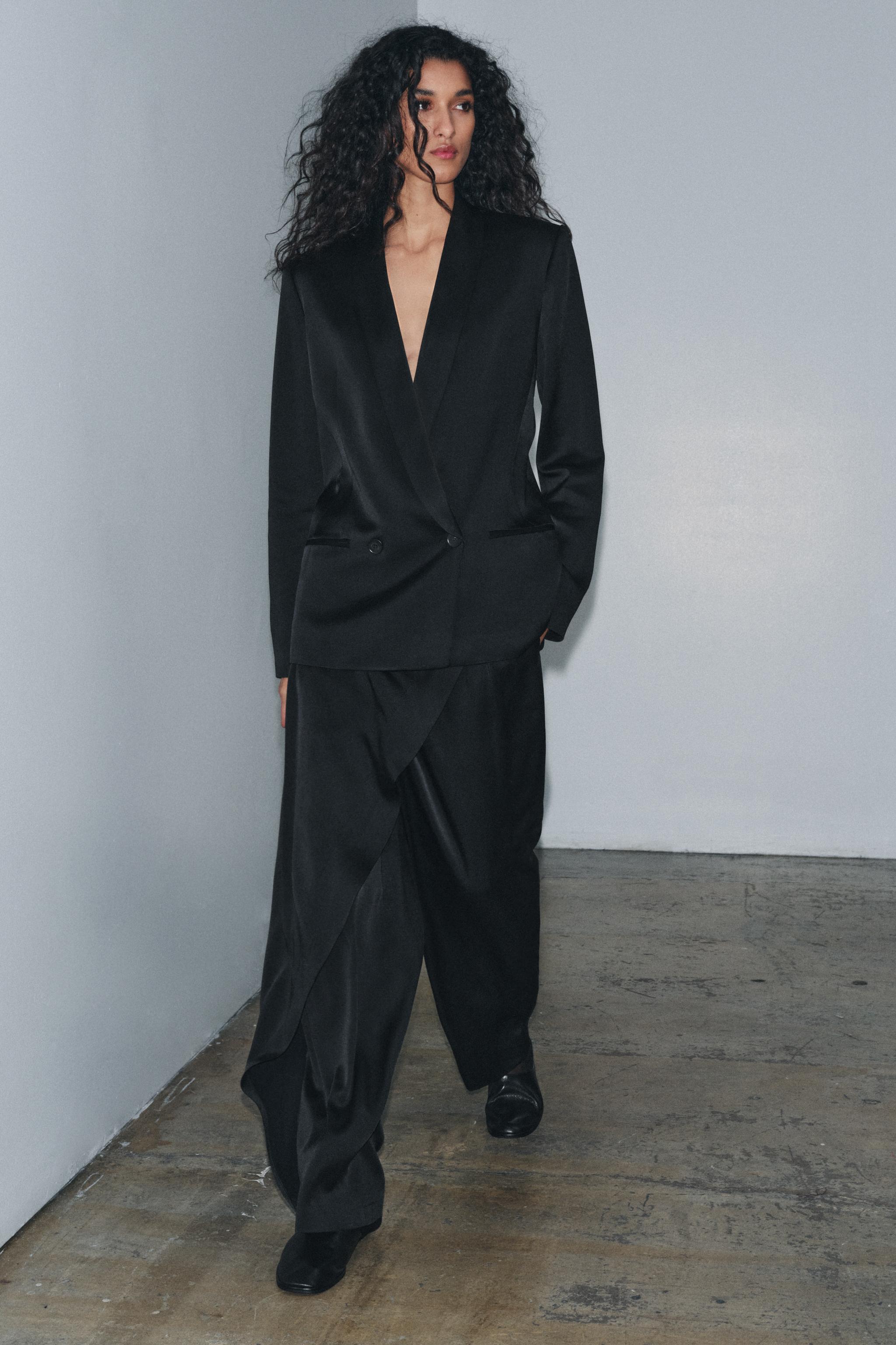 ZW COLLECTION LIMITED EDITION SATIN PAREO PANTS