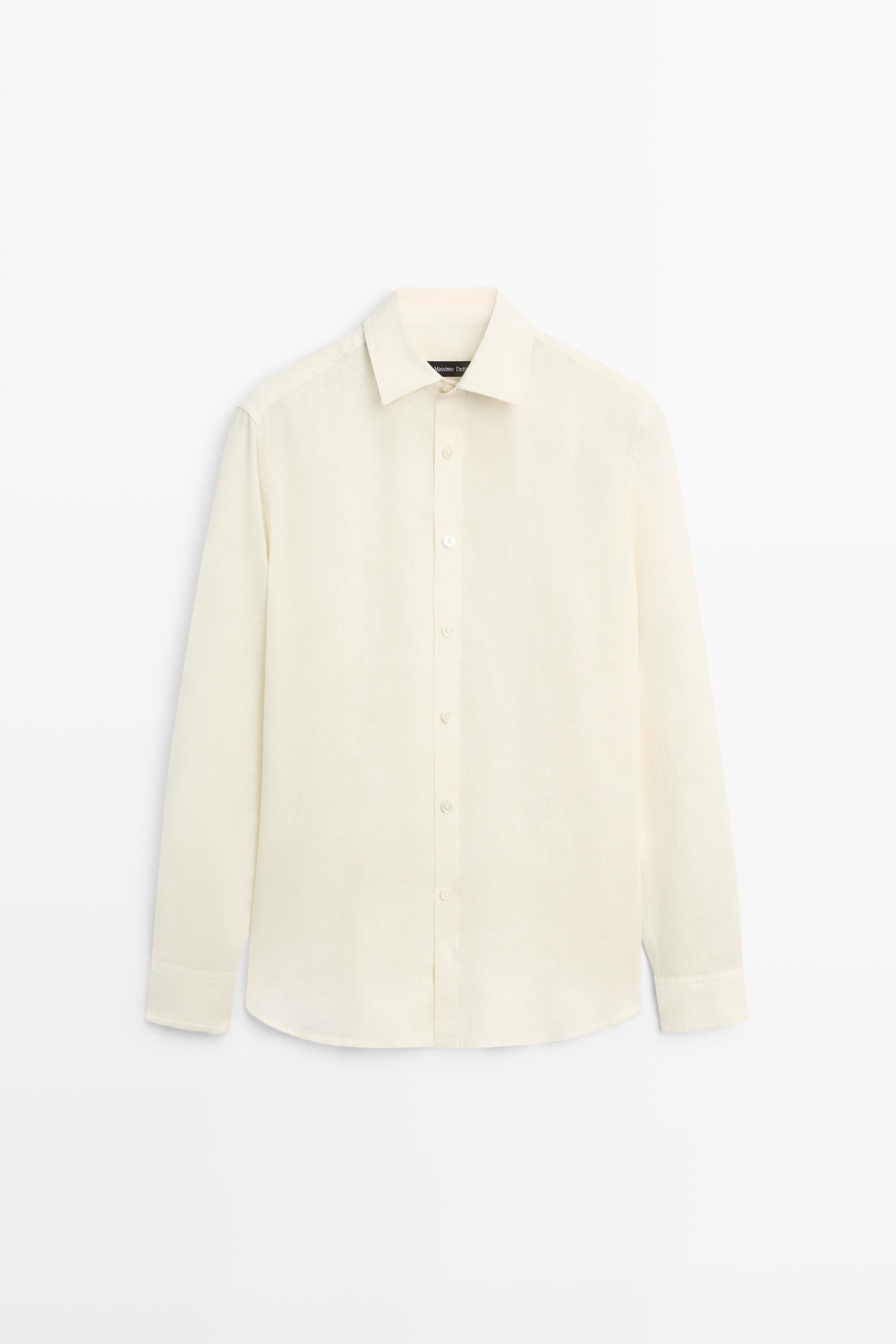 100% linen regular fit shirt