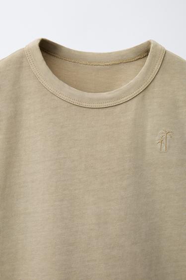 GARMENT DYED EMBROIDERED TANK TOP - Sand by Zara - Image 2