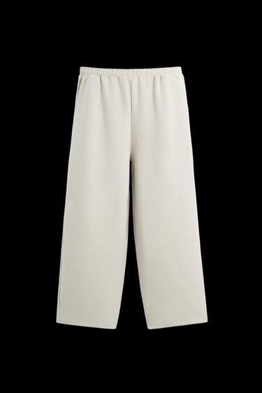 Zara TECHNICAL RELAXED FIT JOGGER PANTS - Stone - Image 0