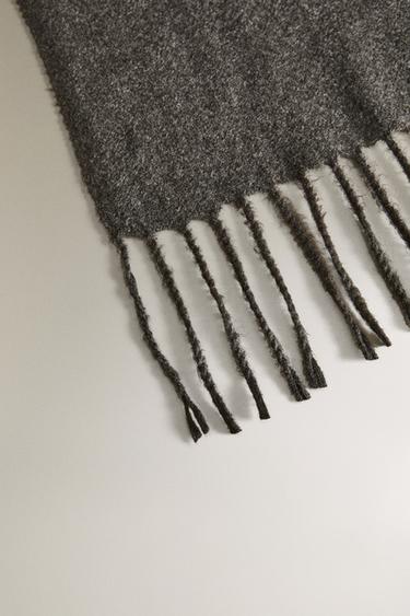 PLAID FRANGES - Gris foncé de Zara - Image 2