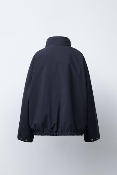 REVERSIBLE AND WATER-REPELLENT CHECK JACKET BENSIMON ® X ZARA - Navy blue by Zara - Image 4