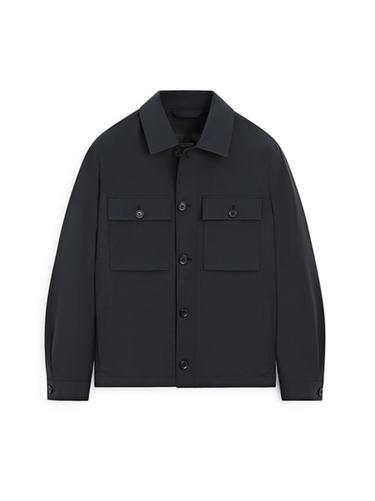 Zara Short jacket with pocket details - Navy blue