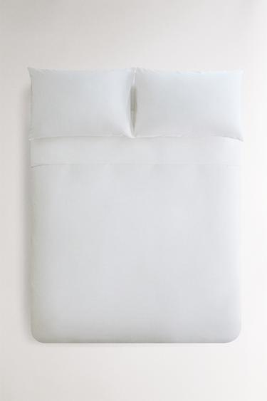 OVERLOCK DUVET COVER - White by Zara